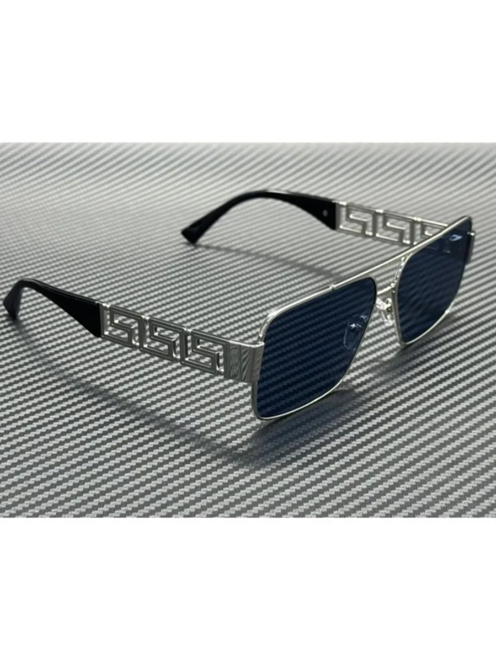 New Versace Men  Silver Sunglasses 61-13-145